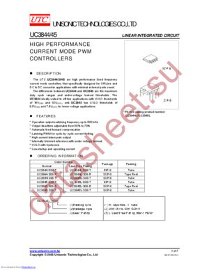 UC3844-D08-T datasheet  