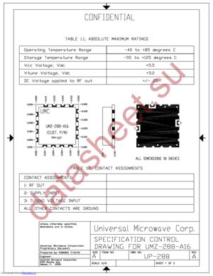 UMX-187-D16 datasheet  