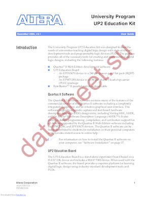 UP2-DEVKIT/UNIV datasheet  