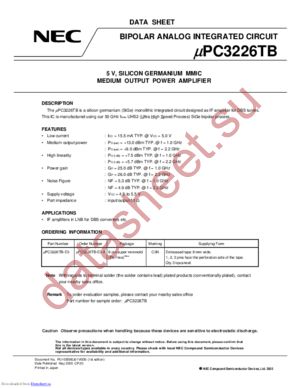 upc3226tb datasheet  