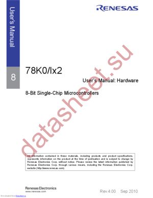 UPD78F0740MA-FAA-AX datasheet  