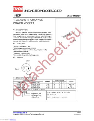 1N60PG-T92-R datasheet  