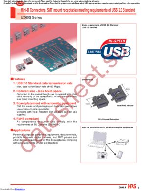 UX60SC-MB-5ST(01) datasheet  