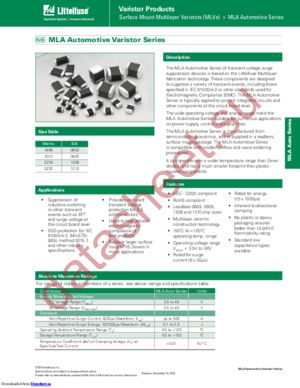 V3.5MLA0805NHAUTO datasheet  