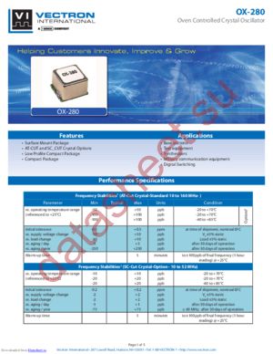OX-2800-EEE-108 datasheet  