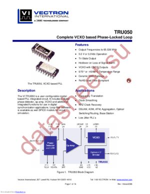 TRU050-GFCNB-1M0000000 datasheet  