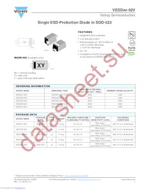 VESD05-02V-G-08 datasheet  