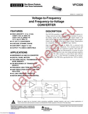 VFC320BPG4 datasheet  