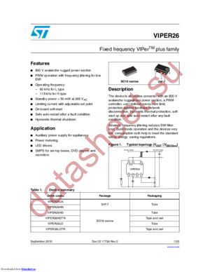 VIPER26HD datasheet  