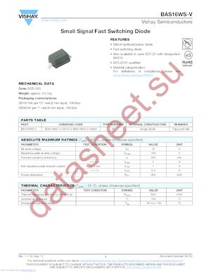 BAS16WS-V-G-08 datasheet  