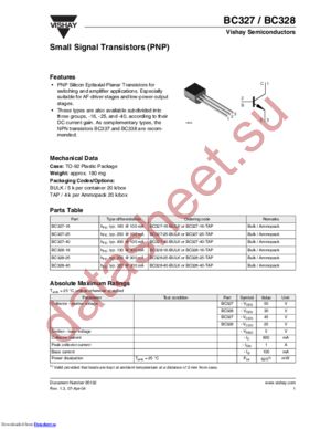 BC327-25-TAP datasheet  