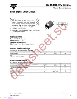 BZX584C43-02V datasheet  