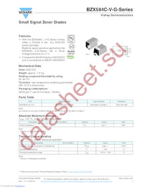 BZX584C4V3-V-G datasheet  