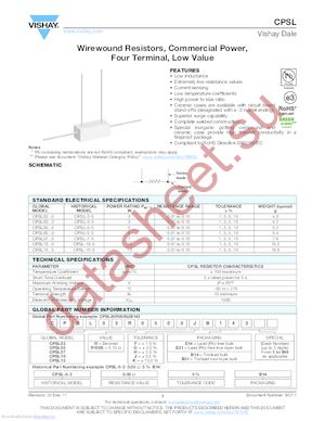 CPSL15R1000JB145 datasheet  