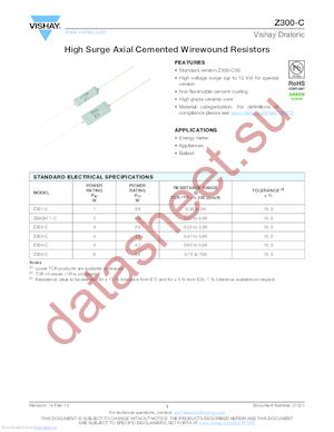 Z32041433300J2CC06 datasheet  