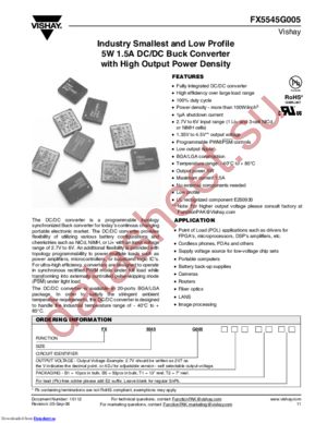 FX5545G0053V0B5 datasheet  