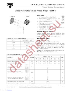 GBPC3506/51 datasheet  