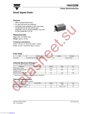 1N4150W-GS08 datasheet  