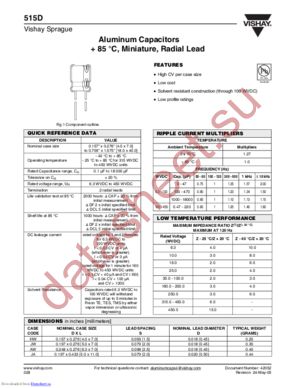 515D336M016AW6A datasheet  