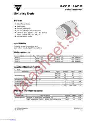 BAQ334TR datasheet  