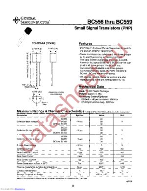 BC557C-E6 datasheet  