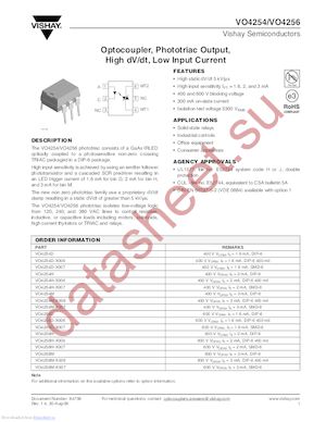 VO4254 datasheet  