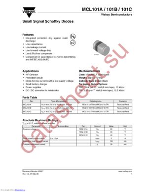 MCL101A-GS18 datasheet  