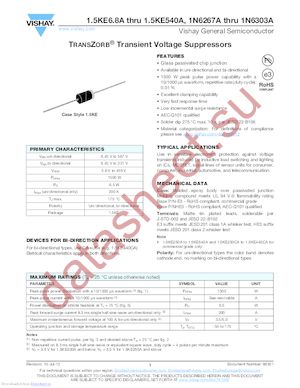 1.5KE6.8A_12 datasheet  