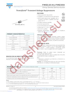 P4KE82A/4 datasheet  