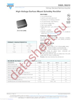 SS29-E3/52T datasheet  