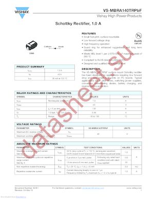 VS-MBRA140TRPBF datasheet  