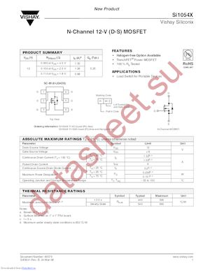 SI1054X datasheet  