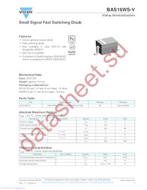 BAS16WS-V_12 datasheet  