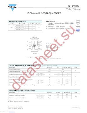 SI1403BDL-T1-GE3 datasheet  