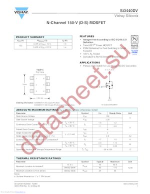 SI3499DV-T1-GE3 datasheet  