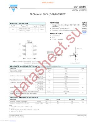 SI3456DDV-T1-E3 datasheet  