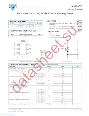 SI3879DV-T1-GE3 datasheet  