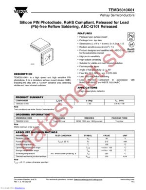 TEMD5010X01_08 datasheet  