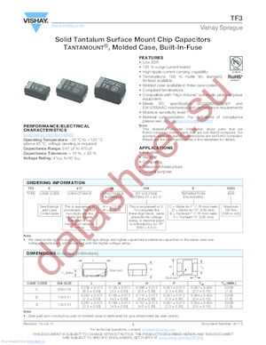 TF3C105K050C2700 datasheet  