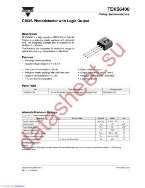 TEKS6400-FSZ datasheet  