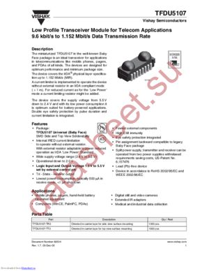 TFDU5107_05 datasheet  