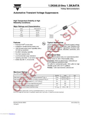 1.5KA22A-HE3 datasheet  