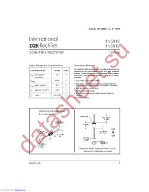 1N5819TRPBF datasheet  