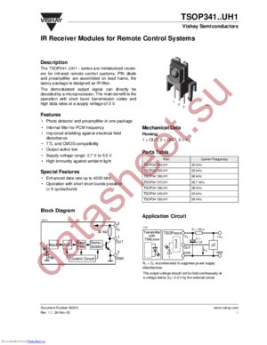 TSOP34136UH1 datasheet  