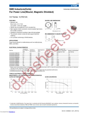 VLF5014AT-470MR41 datasheet  