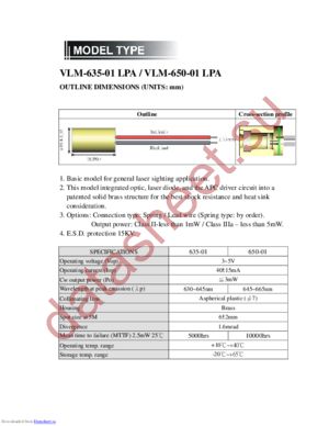 VLM-650-01-LPAC datasheet  