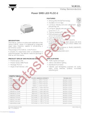 VLMO33T1U2-GS18 datasheet  