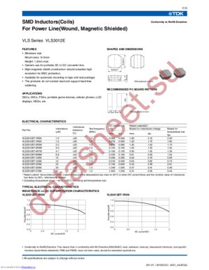 VLS3012ET-150M datasheet  