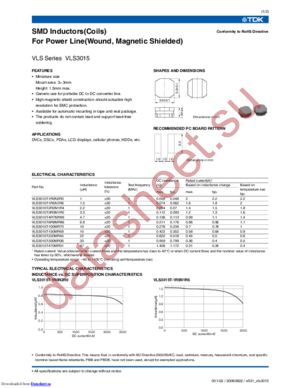 VLS3015T-4R7MR99 datasheet  