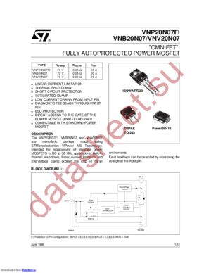 VNV10N07TR-E datasheet  